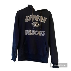 UNH WILDCATS Navy Blue Hoodie Men’s Small